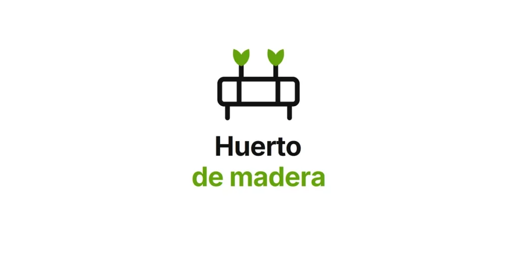 Huerto de madera: bancal elevado con hortalizas
