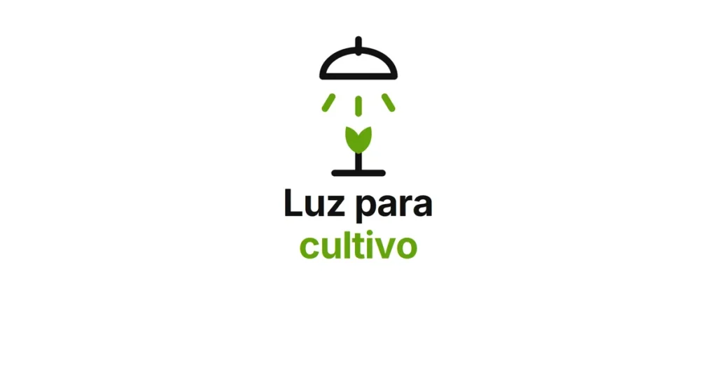 Luz LED para cultivo interior sobre plantas